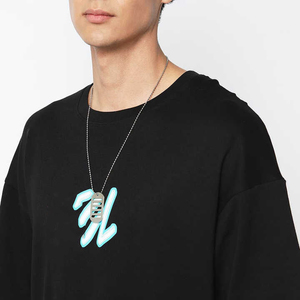 Street Wear Shorts y conjuntos de camisetas 100% algodón serigrafía logo Drop Shoulder Twin Set para hombres - Product Image 5