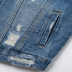 Chaqueta Vaquera de Diseño Nuevo y Moderno, Chaqueta Vaquera Ajustada de Manga Larga para Hombre, Ropa de Abrigo de Primavera para la Calle - Product Image 5