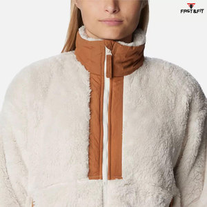 เสื้อแจ็คเก็ตมีซิปผ้าฟลีซระบายอากาศลายพรางของผู้หญิงเสื้อแจ็คเก็ตมีสไตล์ปรับแต่งได้สำหรับฤดูหนาว - Product Image 5