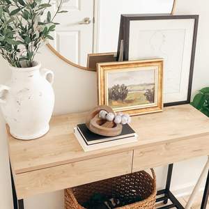 Handmade <b>Rustic</b> Wood Chain Link <b>Home</b> <b>Decor</b> Carved 3-Link Wood Knot Beads Natural Boho Farmhouse Table <b>Decor</b> Best Housewarming - Product Image 5