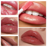 Gloss à lèvres liquide vegan, longue tenue, haute brillance, non collant, avec logo personnalisé, dégradé macaron, grand pinceau, imperméable, fabriqué par Makeup Factory