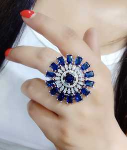 El último diseño, joyería de imitación de diamante americano, agradable a la piel, brillo duradero, diseños únicos de latón para cada ocasión - Product Image 6