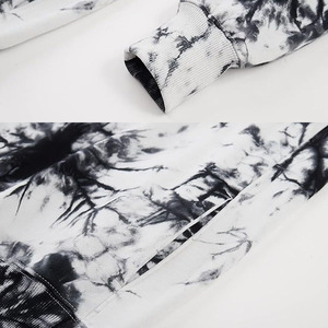 Dye Hoodie venta al por mayor Sudadera de cuello redondo para hombres personalizado de gran tamaño pulóver impreso liso en Blanco polar invierno temporada 2025 - Product Image 6