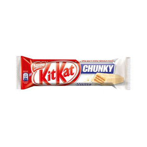 Wholesale Bulk Buy KIT KAT CHUNKY <b>White</b> 40g 4 <b>Finger</b> Flow Wrap Solid Milk <b>Chocolate</b> Snack Free Shipping - Product Image 1
