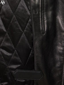 Chaqueta de Cuero Urbana de Moda, Exterior de Lana Suave y Duradera, Resistente al Viento, Transpirable, Cuello Alto, Herrajes Plateados - Product Image 6