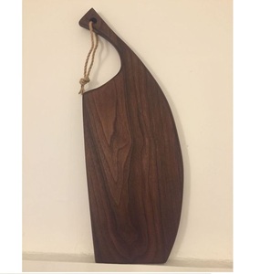 เขียงสำหรับหั่นผักธรรมชาติขัดเงาสีน้ำตาลใช้ในครัว - Product Image 4