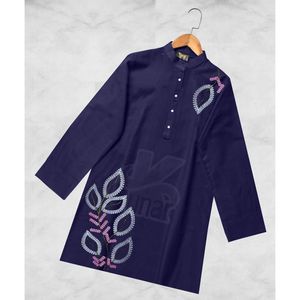 Blusa con Cuello Mandarín y Estampado de Hojas para Mujer KN - Product Image 2