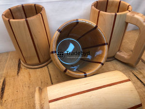 Tradebyd Tasse en bois de luxe pour hommes et femmes Tasse utilitaire large - Product Image 2