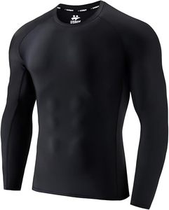 Camiseta de compresión térmica de manga larga para hombre, 220g, Spandex/Poliéster, transpirable, para gimnasio, fitness, surf y prevención de pérdida muscular - Product Image 6