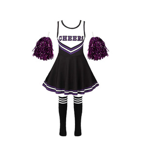 Meilleure vente en gros uniforme de pom-pom girl haute qualité déguisement pour filles style soutien-gorge pour enfants en vente - Product Image 3