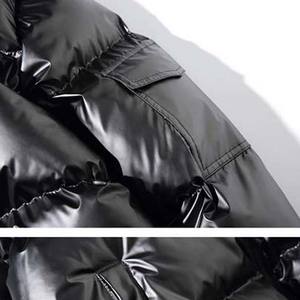 Venta al por mayor de estilo de moda brillante personalizado cómodo transpirable bajo precio de tela de poliéster chaqueta acolchada de invierno chaqueta acolchada de los hombres - Product Image 3