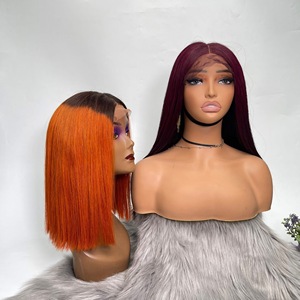 SUPER SOLDES : Perruque Lace Closure 2x4 à Raie Centrale, Cheveux Lisses, Couleurs Variées, Extension de Cheveux Vietnamiens - Product Image 2