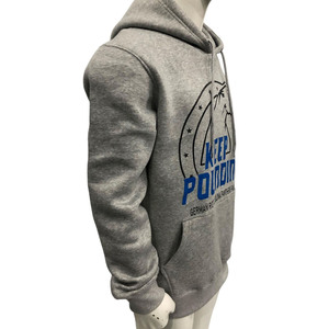 เสื้อฮู้ดดี้ OEM สีเทา แบบหนา 400GSM ผ้าฝ้าย 100% สกรีนโลโก้ตามสั่ง สำหรับฤดูหนาว อุ่นสบาย สไตล์ลำลอง - Product Image 2