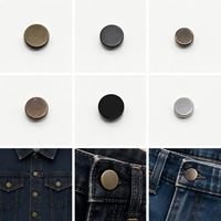 Kancing Celana Jeans dari Paduan Seng Grosir, Kancing Tempel Logo Kustom untuk Celana Jeans, Jaket, dan Rok