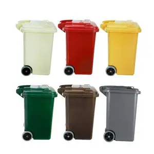 120l 240l 360l 660l 1100 Liter Outdoor-Recycling-Pedal mobile kunden spezifische Kunststoff-Abfall behälter Mülleimer Hersteller TÜRKEI