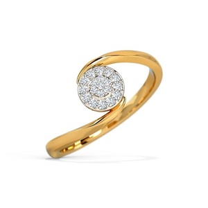 แหวนเพชรที่มีคุณภาพสูงตัดเป็นวงแหวนเพชรที่มีความคมชัดของ VS1 - Product Image 2