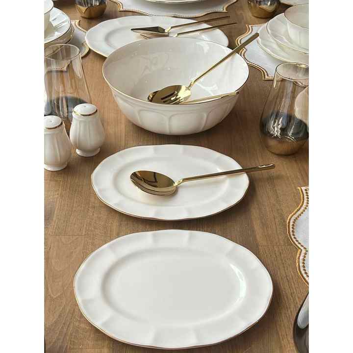Dinner Set Leila Gold 47 Pieces for 6 People