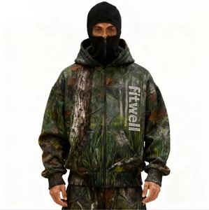 Nouveau 2026 OEM Sweat à capuche pour homme surdimensionné et épais, style streetwear avec masque ninja intégré - Product Image 1