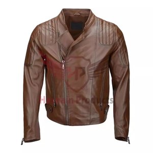 Hot Sale Stylish Premium Genuine Leather <b>Jacket</b> for <b>Men</b> Durable <b>Casual</b> Outerwear in Black Hard Manufactured by Hasnain - Product Image 1
