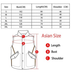 เสื้อกั๊กหนังแท้สำหรับผู้ชาย คอวี ติดกระดุม สีพื้น กันน้ำ กันลม เสื้อคลุมมอเตอร์ไซค์สำหรับฤดูหนาว - Product Image 4