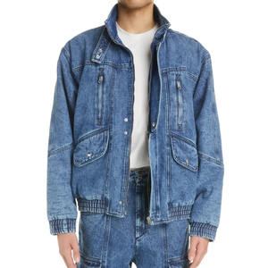 แจ็กเก็ตผ้าเดนิมสำหรับผู้ชายเสื้อแจ็กเก็ตยีนส์ฮิปฮอประบายอากาศได้ดีคุณภาพสูงสำหรับผู้ชาย - Product Image 1