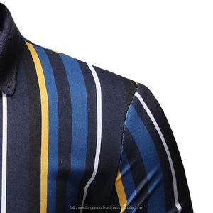 Camiseta informal de verano para hombre, Camiseta deportiva de rayas verticales para equipo deportivo, Camiseta deportiva de Golf para hombre, deportes y ocio - Product Image 5