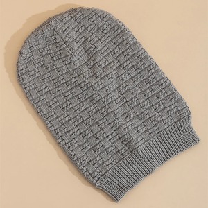 Gorro de Invierno Tejido Largo OEM para Hombre, Gorro Cálido Informal, Gorro de Punto Personalizado de Talla Grande, Gorro de Invierno para Hombre - Product Image 5