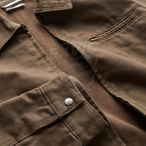 Casual Outdoor Outerwear <b>Canvas</b> <b>Jacket</b> Durable Fabric Comfortable Fit Designed For Daily Wear Winter <b>Jacket</b> - Product Image 6