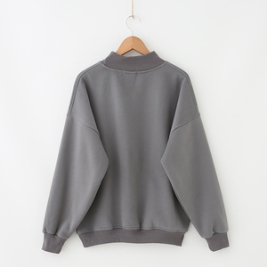 70 OEMODM Mockneck Pour Femmes 100% Coton Casual Wear Style Léger Pull Mockneck Sweatshirt Logo Personnalisé Impression - Product Image 2