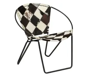 放松花园椅皮革铁蛋形花园椅户外椅子最佳质量材料日常使用
