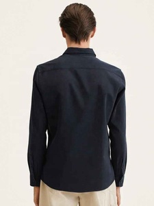 Camisa de vestir informal para hombre, camisa Formal de alta calidad, Color puro, 100% algodón, verano, 2022 - Product Image 3