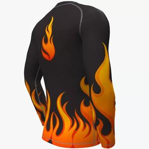 ชุดรัชการ์ดแขนยาวสำหรับผู้ชาย,ชุดรัชการ์ดแบบระเหยชุดออกกำลังกายสีพื้นดีไซน์ล่าสุด - Product Image 6