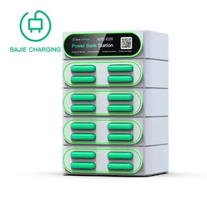 Hot sale 16 slots Charging Station Stacking Version the most popular Power Bank rental Business machine