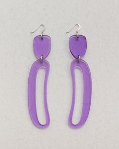 Très poli luxueux personnalisé couleur résine boucles d'oreilles créoles femmes de haute qualité fabriqués à la main fête mode bijoux HF artisanat - Product Image 1