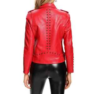 Chaqueta de Motociclista para Mujer, Tela Suave, Corte Elegante, Ajuste Cómodo para Ropa de Calle, Uso Diario y Moda Casual - Product Image 5