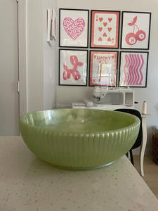 Bol à salade en résine artisanale orange pour la cuisine et la table, nouveau design, vaisselle de service, décoration pour la maison et le jardin - Product Image 3