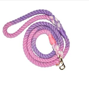 Laisse de chien Good Vibes, laisse de chien en corde, accessoires pour chiens corde de coton colorée personnalisée laisse de chien à la main ensemble de laisse pour animaux de compagnie - Product Image 3