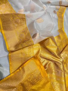 Saris en soie brochée en gros, approvisionnement direct d'usine, meilleurs prix, qualité d'exportation, saris en soie brochée, fournisseur fiable pour les commandes en gros - Product Image 6