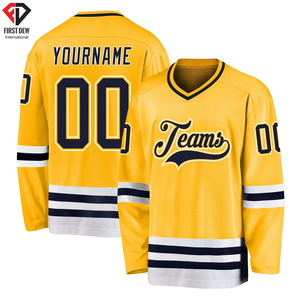 Camiseta personalizada de calidad Premium para hombres, venta al por mayor, lisa, en blanco, paquistaní, impresión por sublimación, manga larga, cuello en V, Hockey sobre hielo - Product Image 6