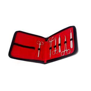 Kit de Sutura de Práctica de 27 Piezas para Estudiantes de Medicina Veterinaria, Juego de Instrumentos Quirúrgicos Marca SURGINEXA, Acero, Especie Objetivo: Caballo - Product Image 5