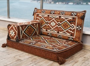 Asientos de suelo árabe Sofá de suelo árabe Piso de asiento Árabe | 90x70x10cm 3 piezas 1 Juego - Product Image 2