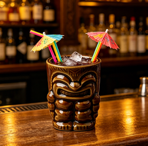 Juego de 6/12 Tazas Tiki, Vasos de Cóctel Tiki, Vasos de Cóctel de Cerámica con Tótem Polinesio para Venta al por Mayor Global - Product Image 2