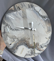 Jam Dinding Resin Epoksi Kuarsa India Handicraft Modern Sederhana Kontemporer Personalisasi Satu Sisi Warna Dapat Disesuaikan