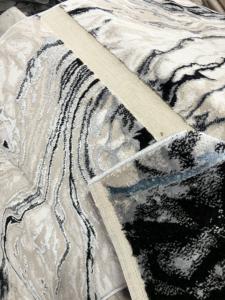 Tapis turc moderne en polypropylène tissé à la machine, de haute qualité, avec envers en jute, résistant aux taches, à poils longs, motif abstrait, pour la maison - Product Image 2