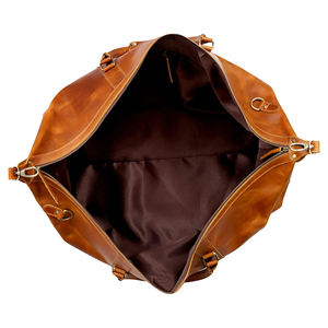 Bolsas de Lona de Cuero Genuino de la Mejor Calidad, con Logotipo Personalizado, Capacidad de 50-70L, para Viajes y Gimnasio, para Hombre - Product Image 4