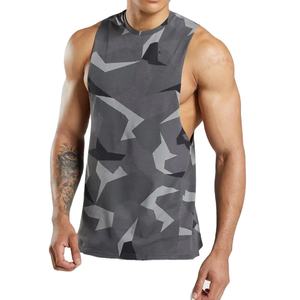 Camisetas de Tirantes Casuales para Hombre de Alta Calidad, 100% Algodón, Tallas Grandes, Cómodas, Transpirables, Tejido de Punto, Color Sólido, Logotipo Personalizado - Product Image 1