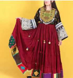 Vestidos tradicionales afganos de seda hechos a mano de 3 piezas para mujer de la mejor calidad para fiesta Precios baratos y al por mayor 2025 - Product Image 5