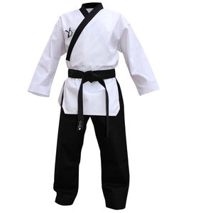 Pantalon noir deux tons Uniforme de karaté Taekwondo de haute qualité pour hommes Best-seller Prix raisonnable Costumes d'entraînement de Taekwondo - Product Image 1