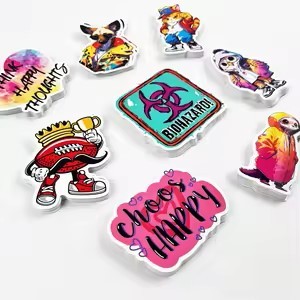 Pegatinas de Vinilo Decorativas Personalizadas para Niños con Adhesivo Fuerte |   Calcomanías de PVC Resistentes a los Rayos UV con Acabado Brillante Impermeable, 100 Piezas - Product Image 3