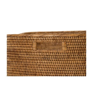Rattan <b>basket</b> with attached handle Handmade Storage <b>Basket</b> Wholesale eco-friendly Made in Viet Nam - Product Image 3